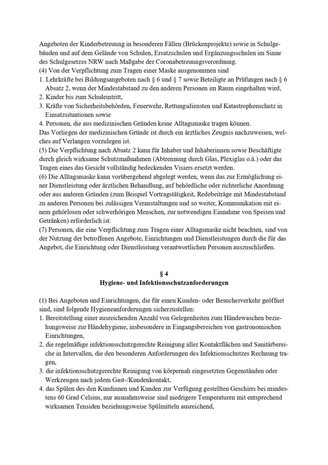 Corona-Regeln im November 2020 für Nordrhein-Westfalen