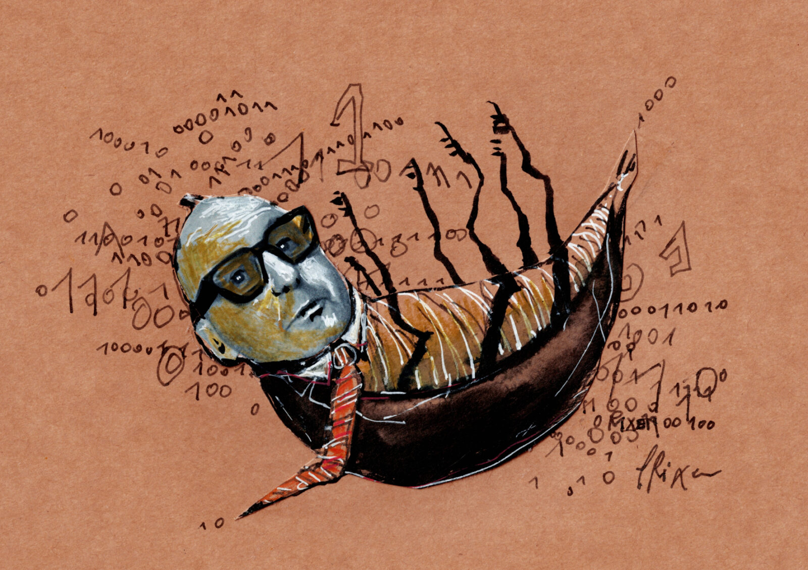 Die Einladung würde übrigens von der famosen 

Künstlerin Sabine Corola Rixen gestaltet.